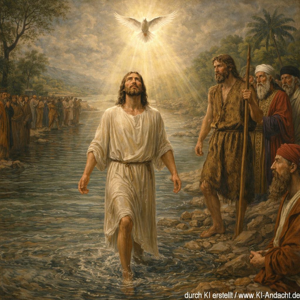 "Ich sah, dass der Geist herabfuhr wie eine Taube vom Himmel und blieb auf ihm", Sora, prompted by Michael Voß