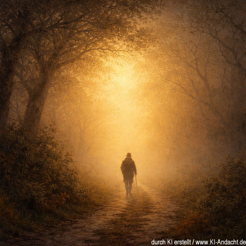 "...aber der HERR allein lenkt seinen Schritt", Sora, prompted by ChatGPT