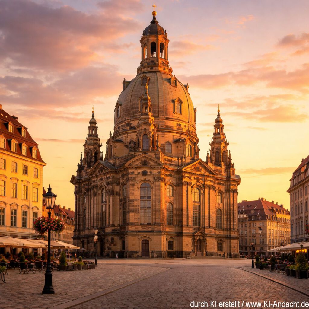 Frauenkirche in Dresden, Sora, prompted by ChatGPT