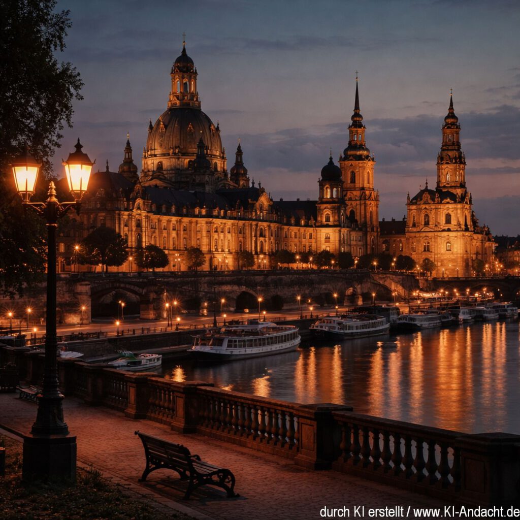 Impressionen vom Dresdner Elbufer, Sora, prompted by ChatGPT