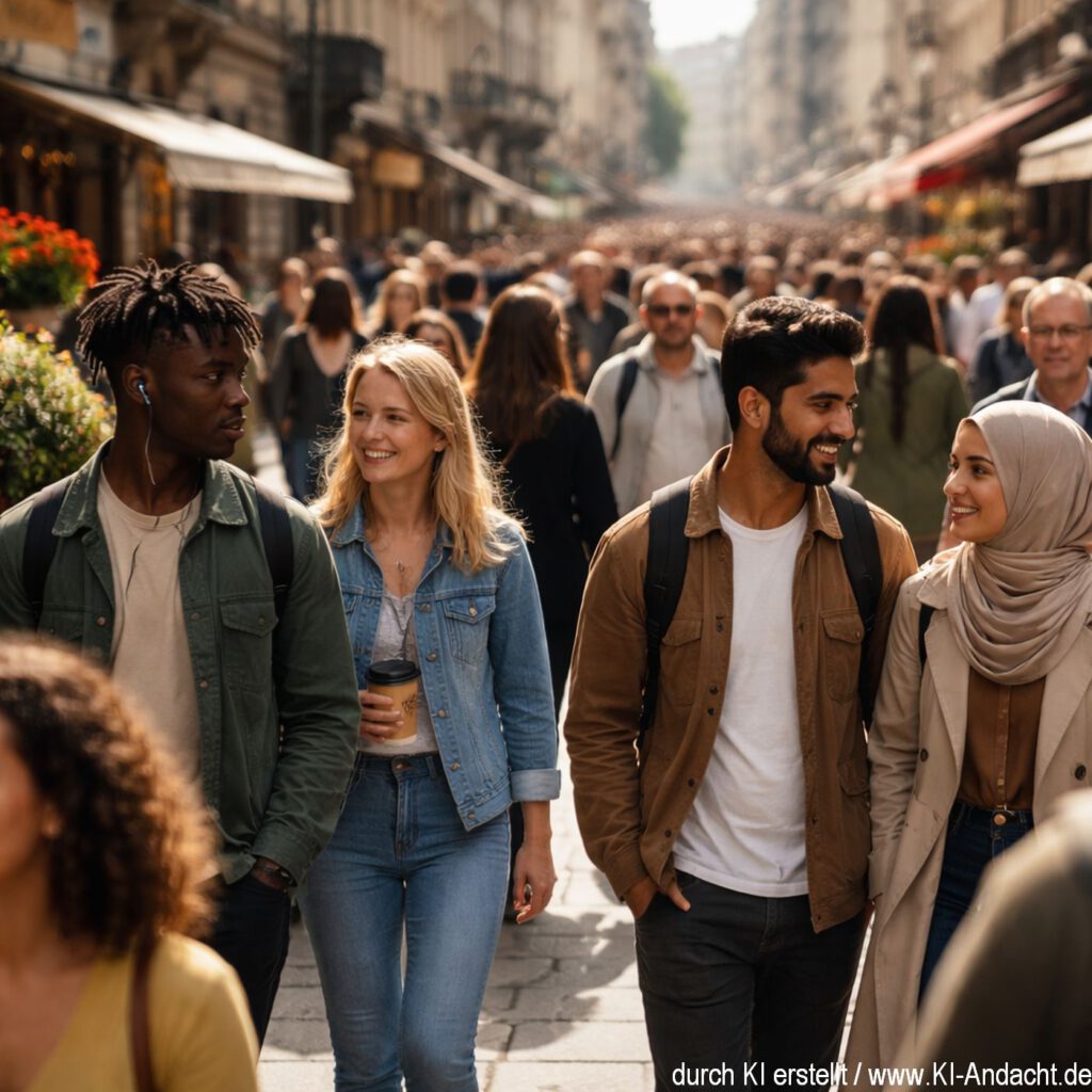 Unterwegs in der City, Sora, prompted by ChatGPT