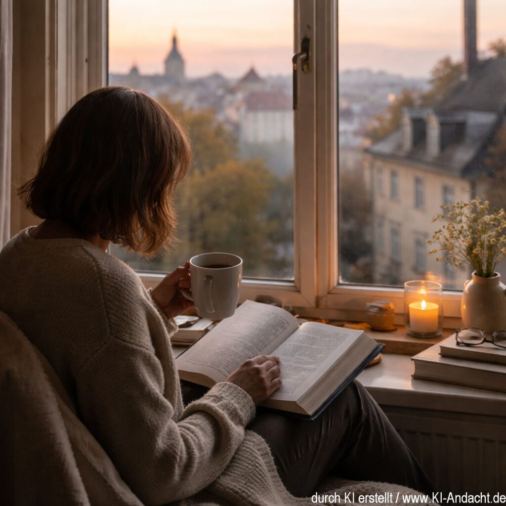 Morgendämmerung am Fenster, Sora, prompted Michael Voß
