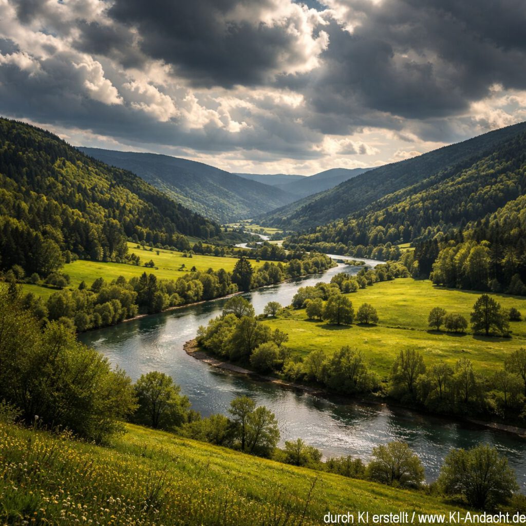 Mitteleuropäische Landschaft, Sora, prompted by ChatGPT
