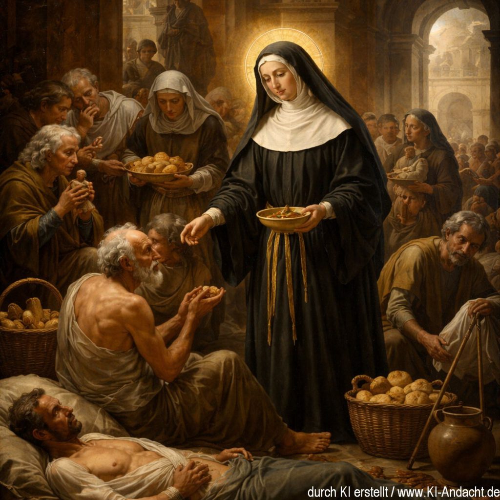 Frances von Rom hilft fremden Menschen, Sora, prompted by ChatGPT