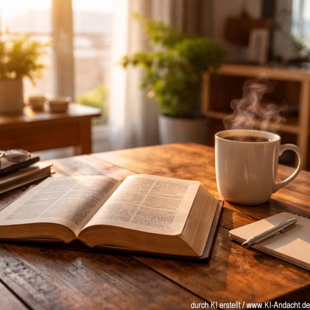 Bibel und Kaffee, Sora, prompted by ChatGPT