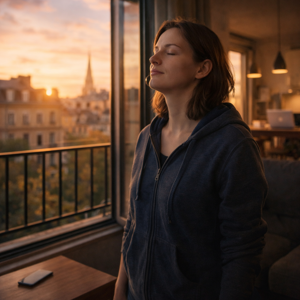 Einfach mal durchatmen, Sora, prompted by ChatGPT