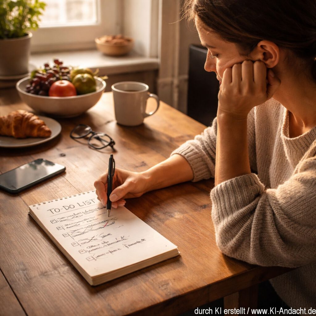 Morgenroutine - die To-do-Liste, Sora, prompted by ChatGPT