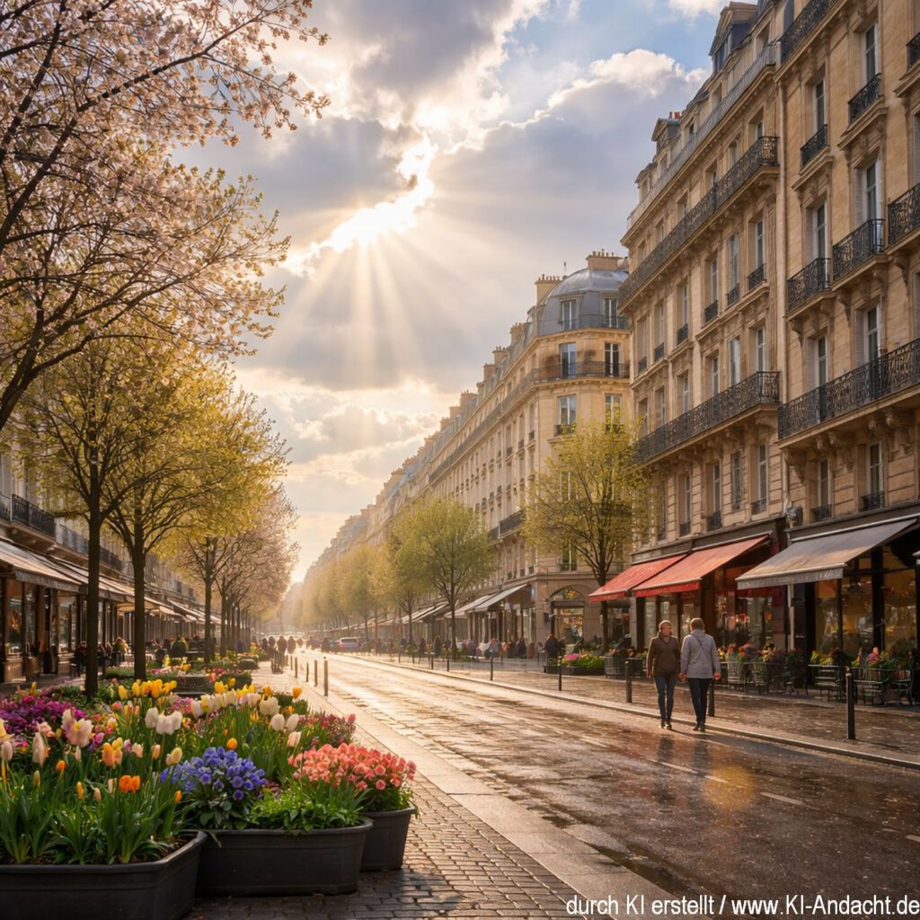 Frühling ist Neubeginn, aber auch Übergang, Sora, prompted by ChatGPT
