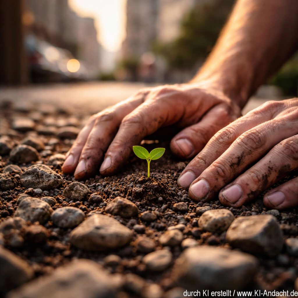 Vieles fängt klein und unbemerkt an, Sora, prompted by ChatGPT