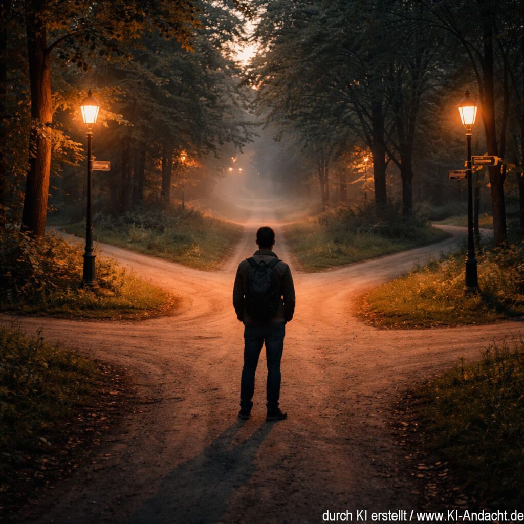 Der richtige Weg?, Sora, prompted by ChatGPT