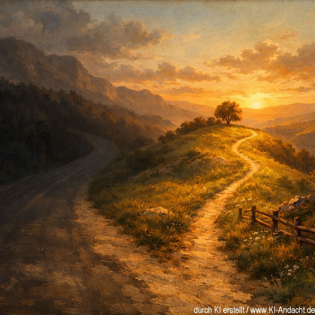 Gott schickt dich auch mal auf eine Umleitung, Sora, prompted by ChatGPT