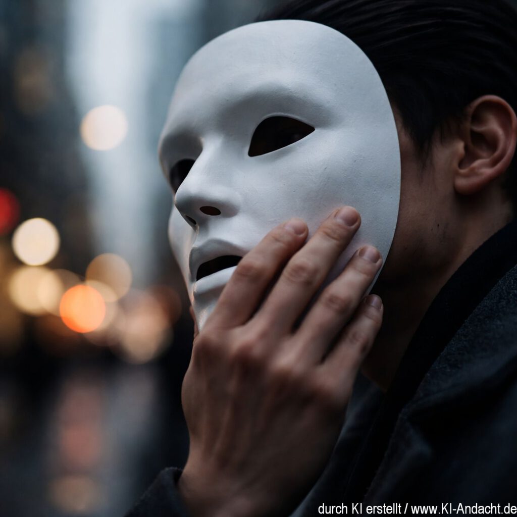 Die Maske absetzen, Sora, prompted by ChatGPT