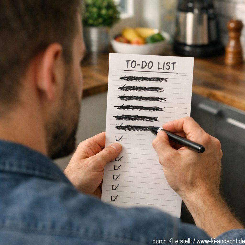 Nicht alles gleichzeitig erledigen, Sora, prompted by ChatGPT