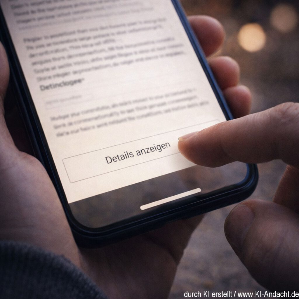 Nicht alles anklicken und nicht alles glauben, ChatGPT