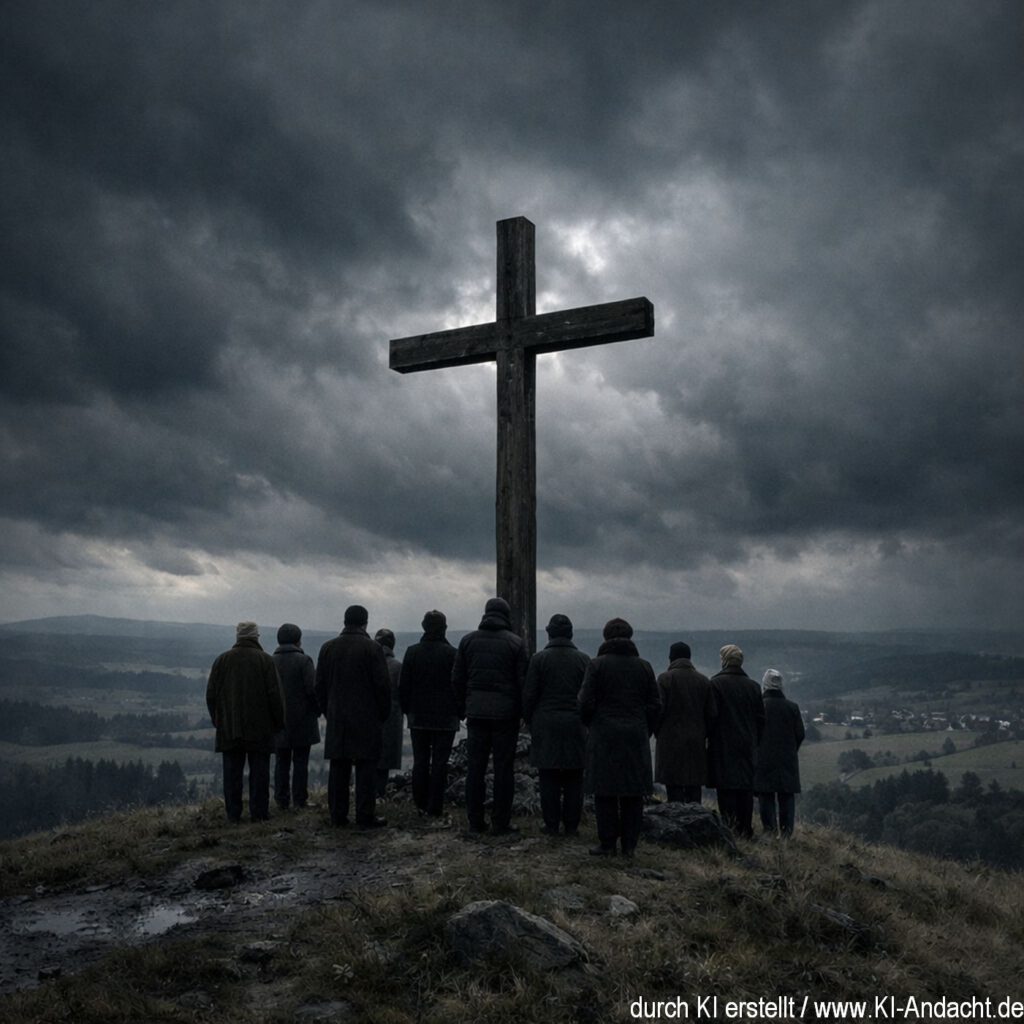 Der Karfreitag erinnert an die Kreuzigung Jesu, Sora, prompted by ChatGPT