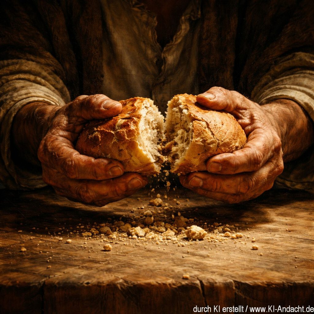Jesus bricht mit uns auch das Brot, Sora, prompted by ChatGPT