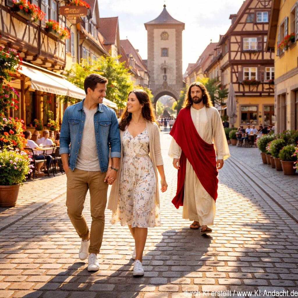 Jesus ist oft mit dabei - aber meist unerkannt, Sora, prompted by Michael Voß