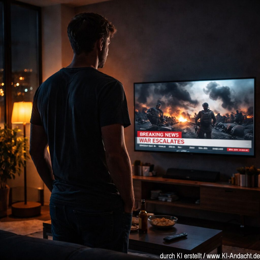 Kriege bestimmen die weltweiten Nachrichten, Sora, prompted by ChatGPT