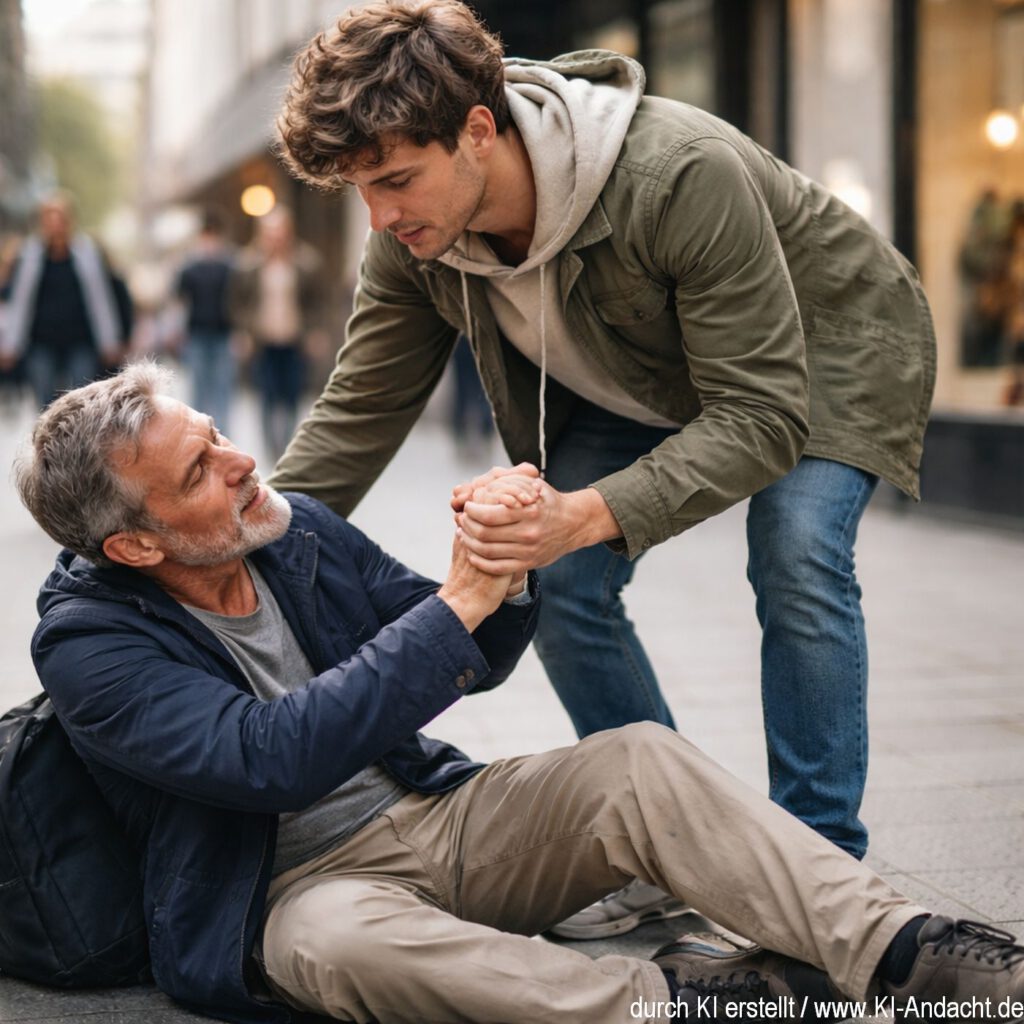 Helfe anderen, Sora, prompted by ChatGPT