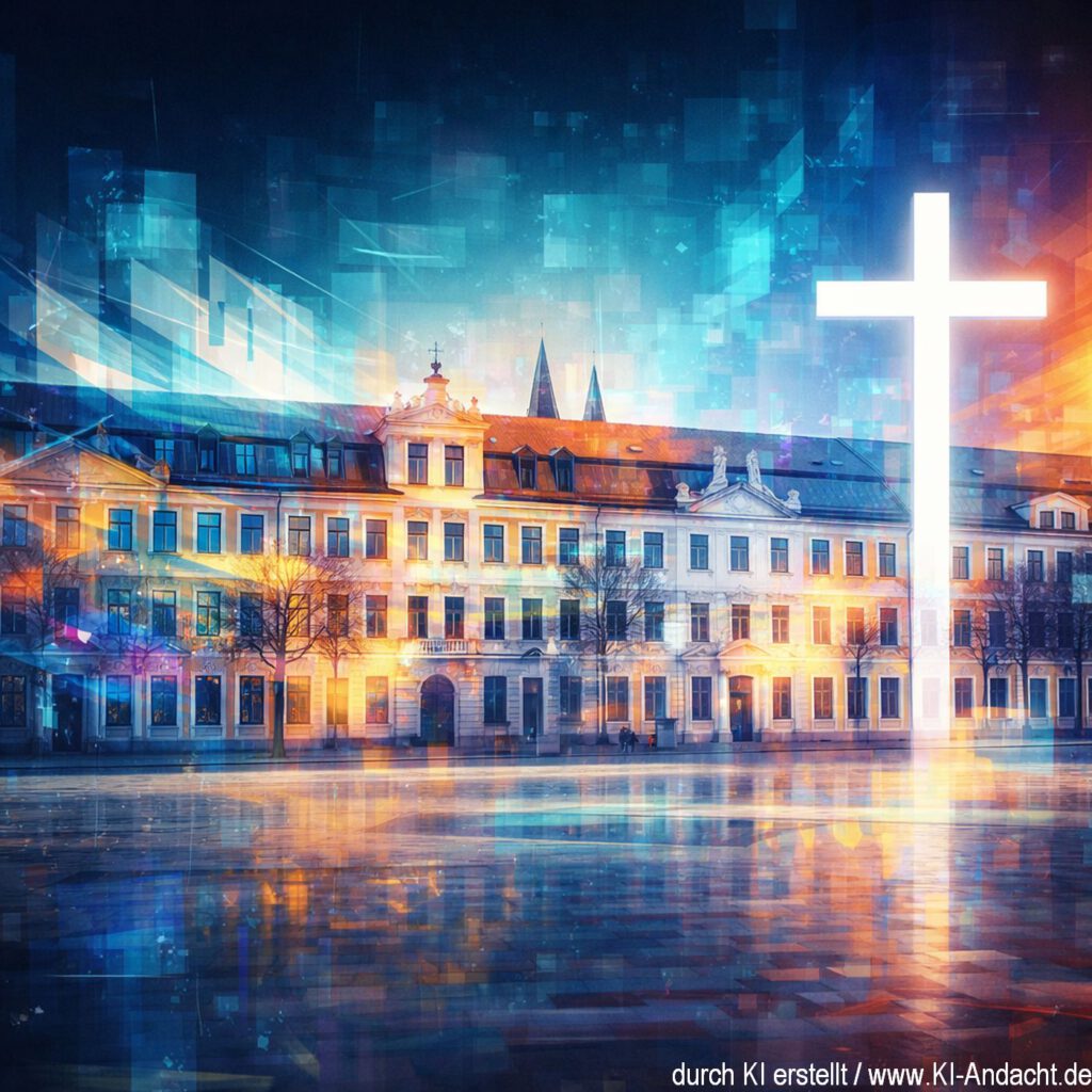 Landtag von Sachsen-Anhalt - modernes Gemälde, Sora, prompted by ChatGPT