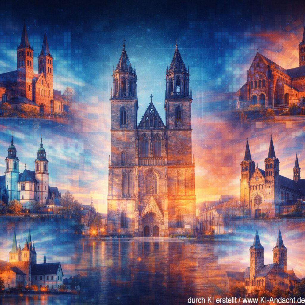 Sachsen-Anhalt hat eine lange Kirchentradition, Sora, prompted by ChatGPT