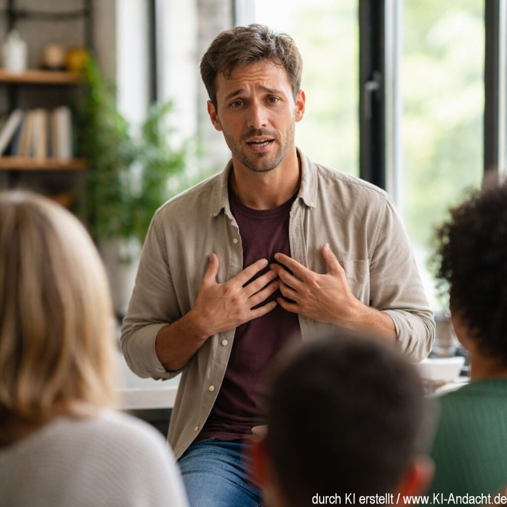 Auch einmal Unsicherheit spüren lassen und dafür echt sein, Sora, prompted by ChatGPT