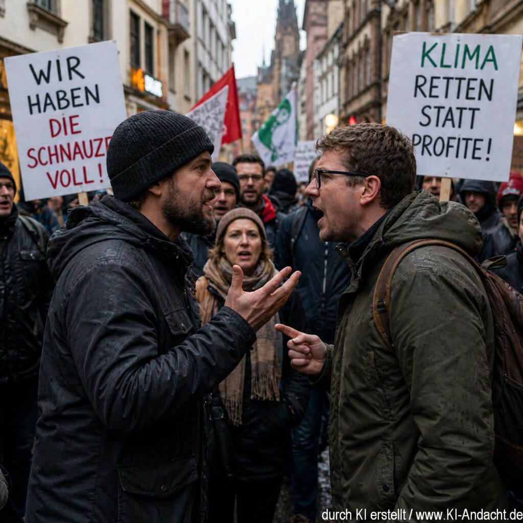 Konfrontation bei den Straßenprotesten, ChatGPT