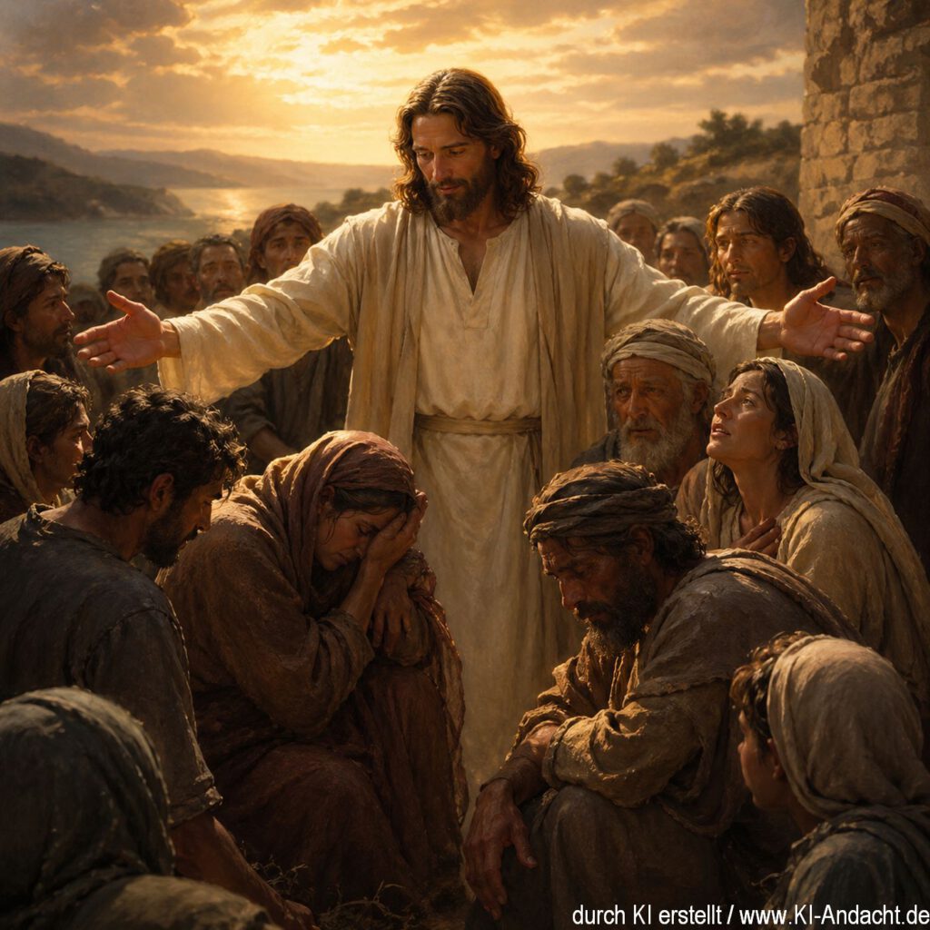 Der erlösende Blick im goldenen Licht, ChatGPT