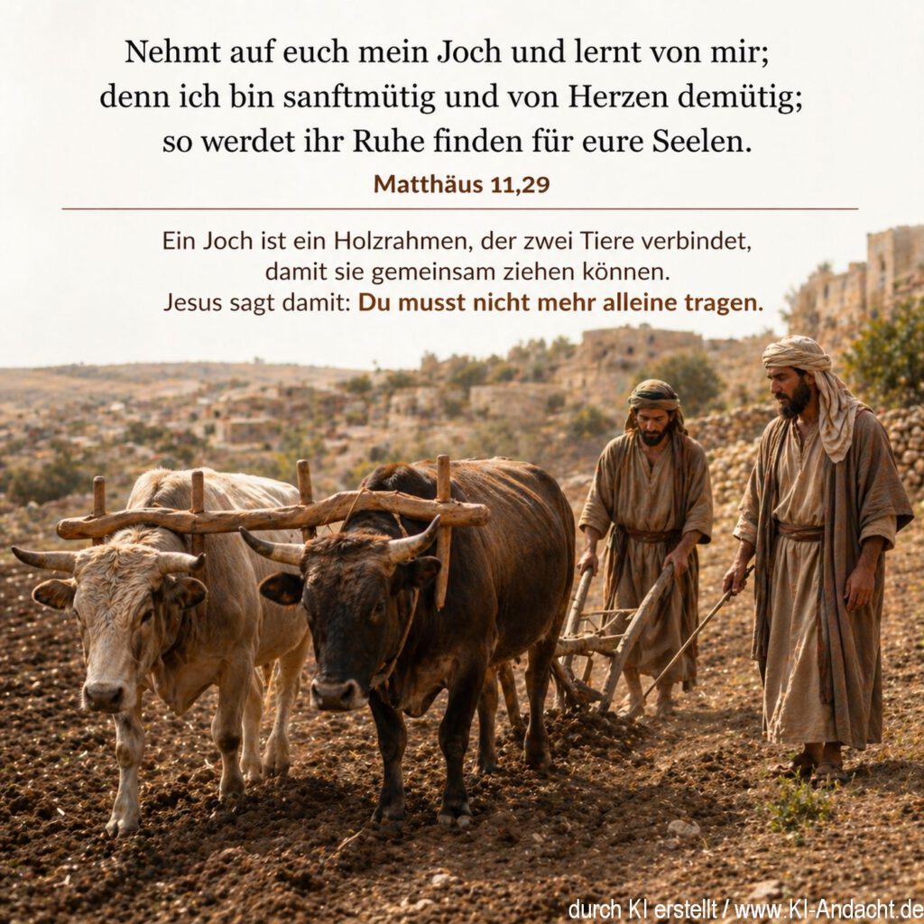 Jesus' Joch gemeinsam tragen und lernen, ChatGPT