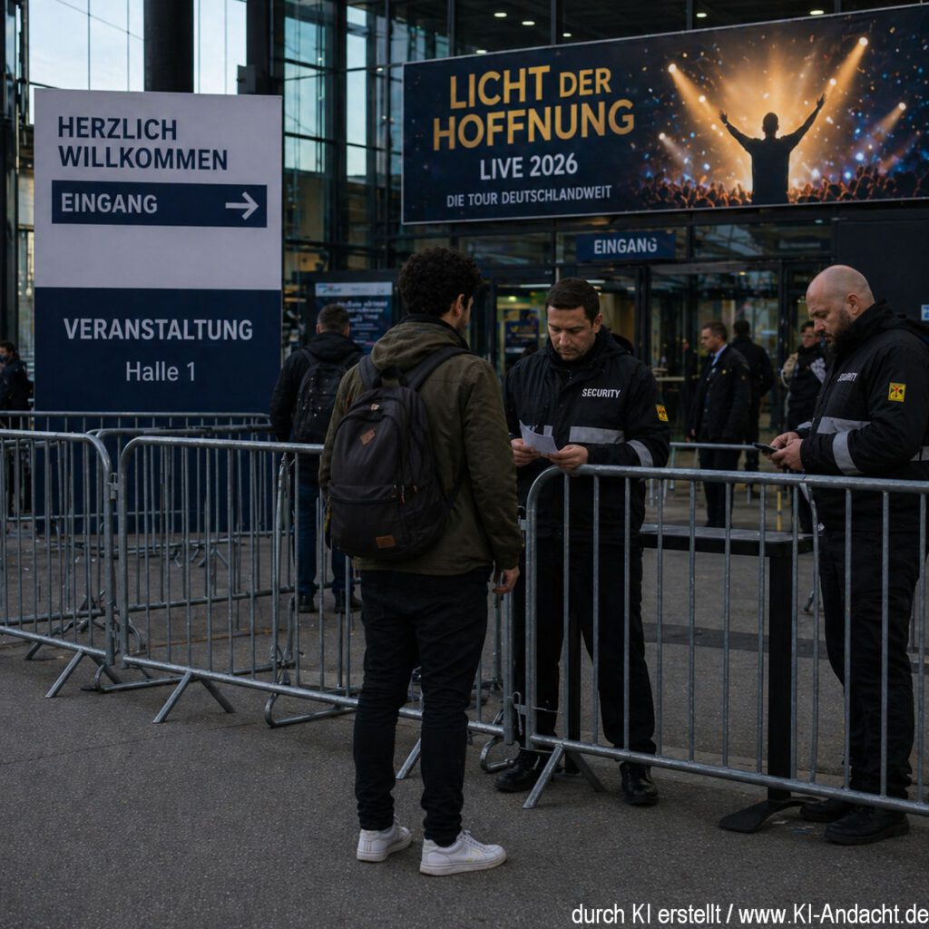 Eingang zur Veranstaltung, ChatGPT
