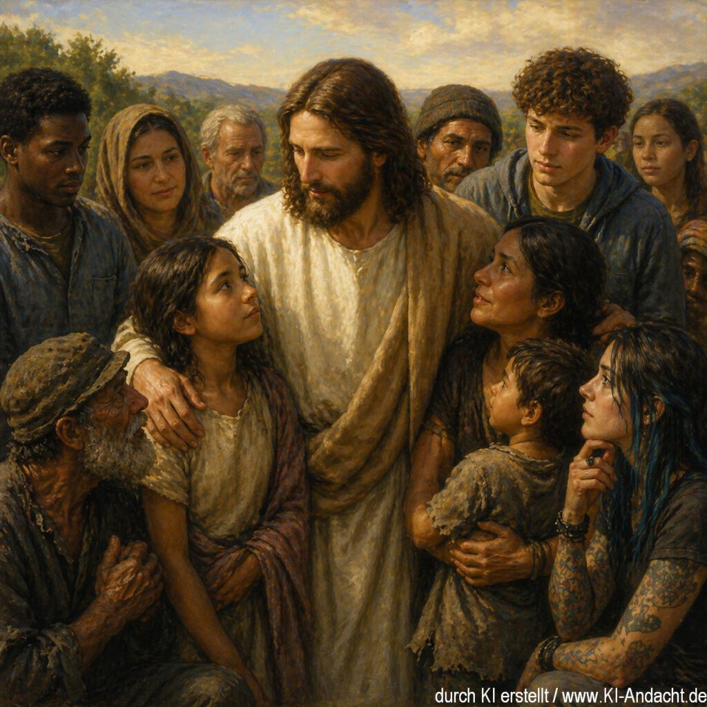 Jesus urteilt nicht nach dem Aussehen oder der Abstammung, ChatGPT