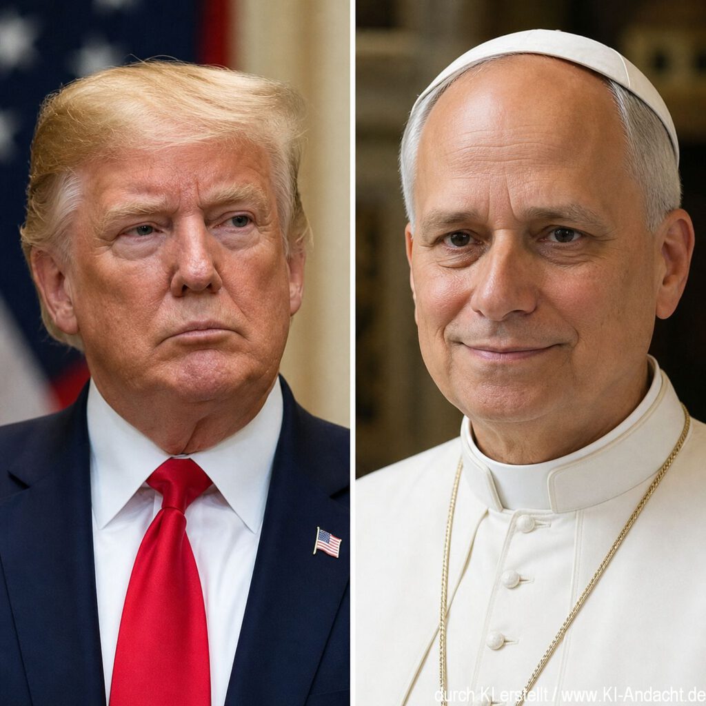 US-Präsident Trump und Papst Leo XIV, ChatGPT