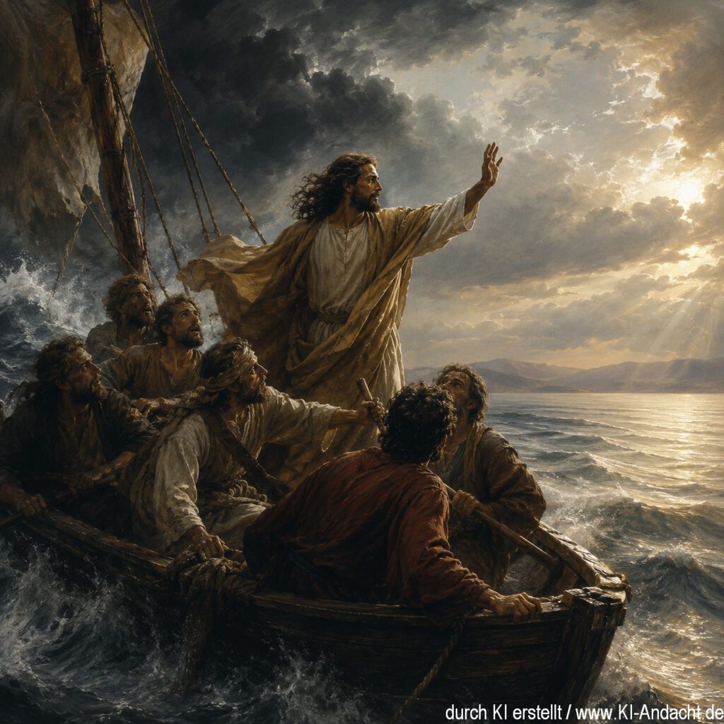 Jesus beruhigt den Sturm, ChatGPT