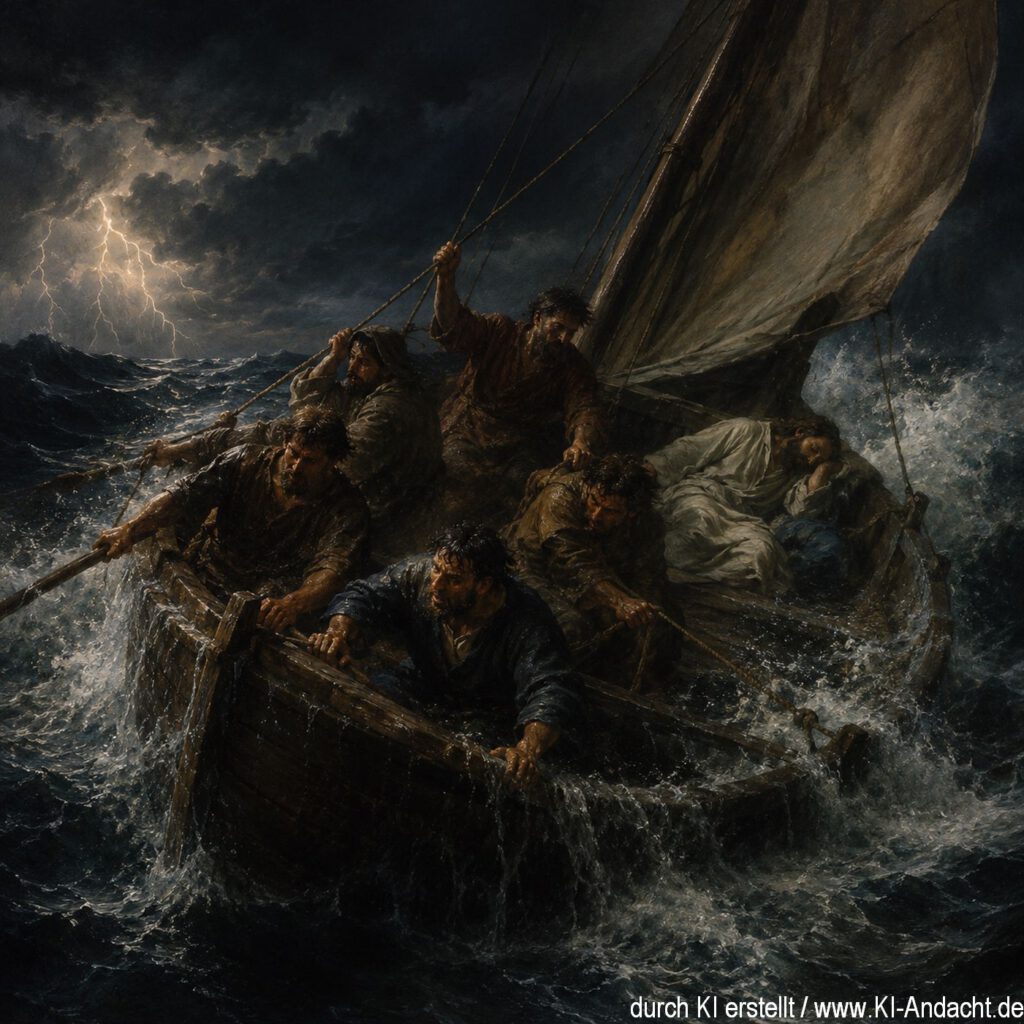 Sturm auf hoher See - und Jesus schläft, ChatGPT