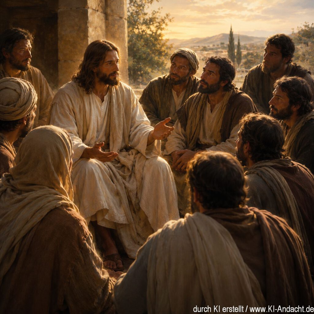 Jesus spricht zu seinen Jüngern, ChatGPT