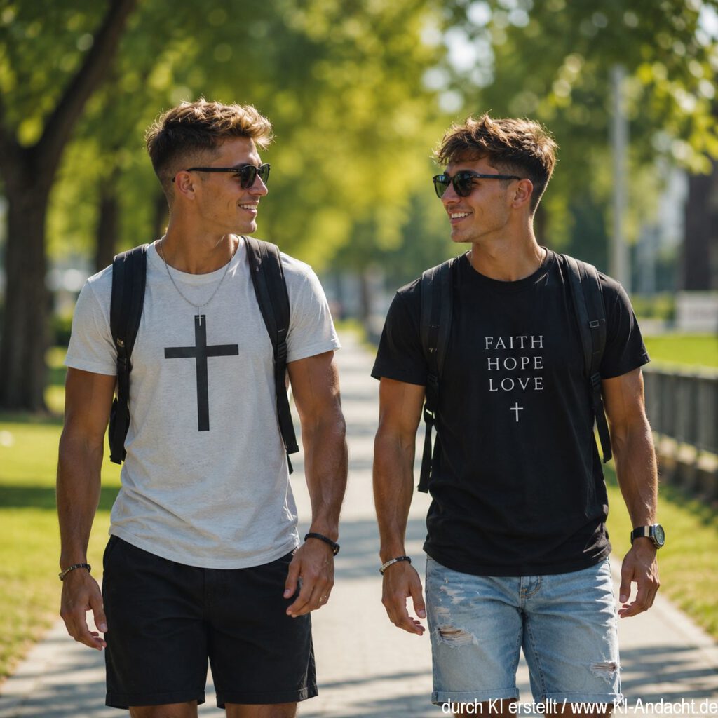 Zwei Freunde mit Spirit, ChatGPT