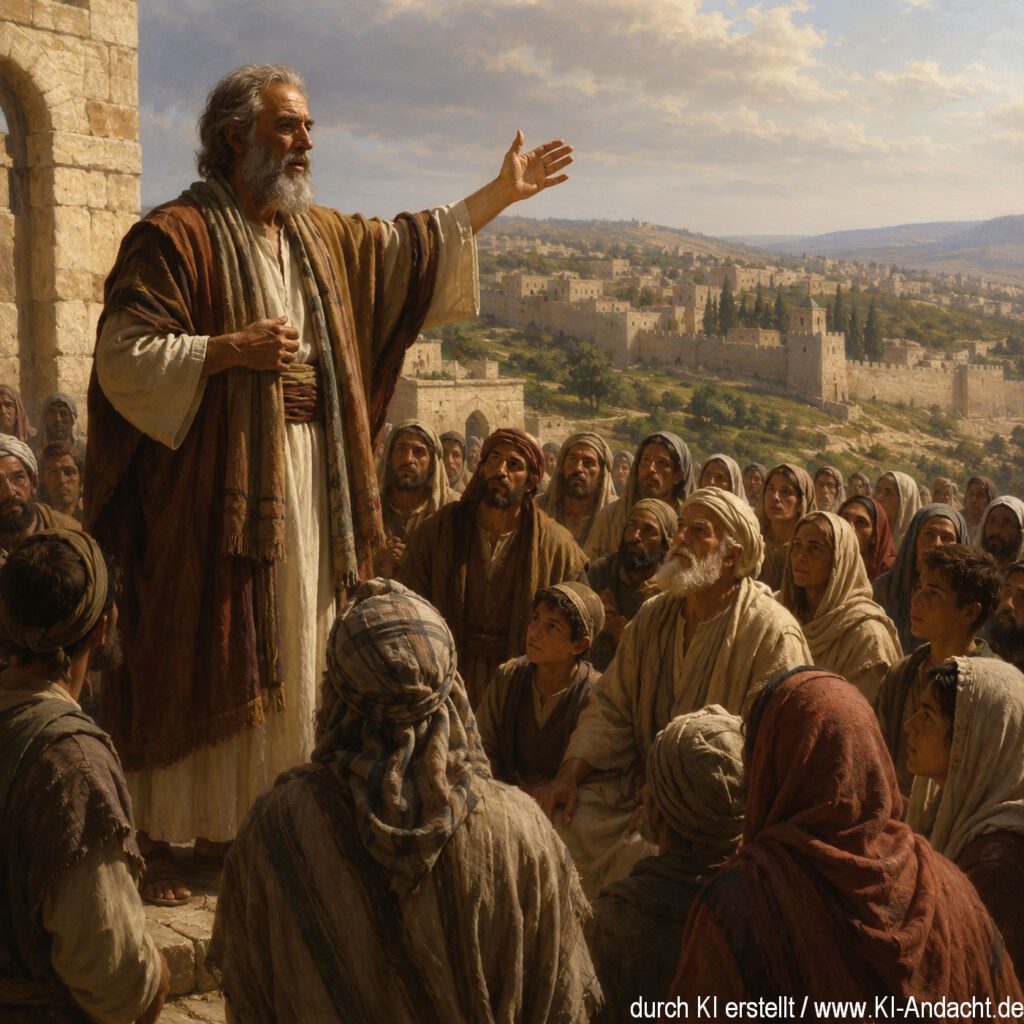 Der Prophet Jesaja spricht dem Volk Gottes Hoffnung zu, ChatGPT