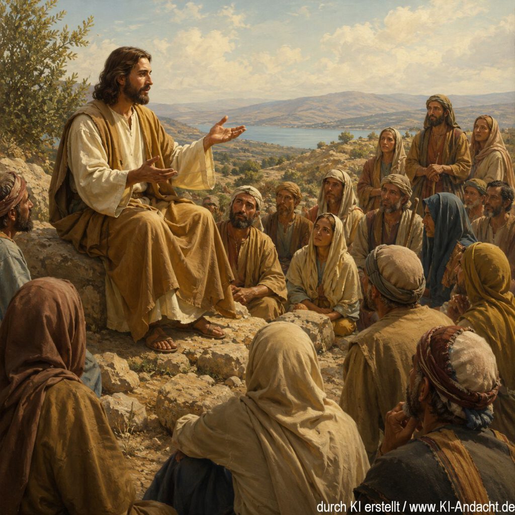 Jesus erzählt das Gleichnis vom reichen Kornbauern, ChatGPT