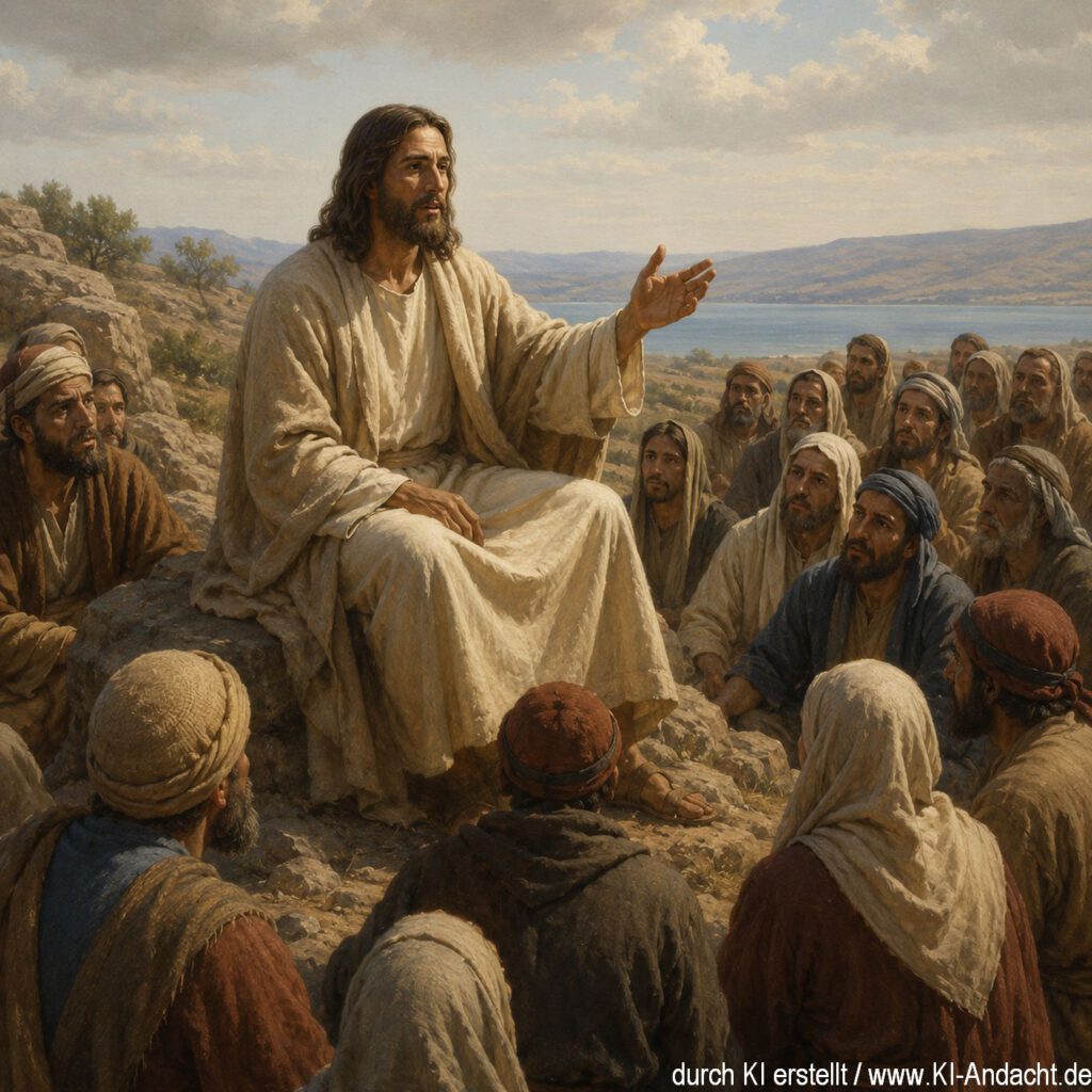 Jesus während der Bergpredigt, ChatGPT