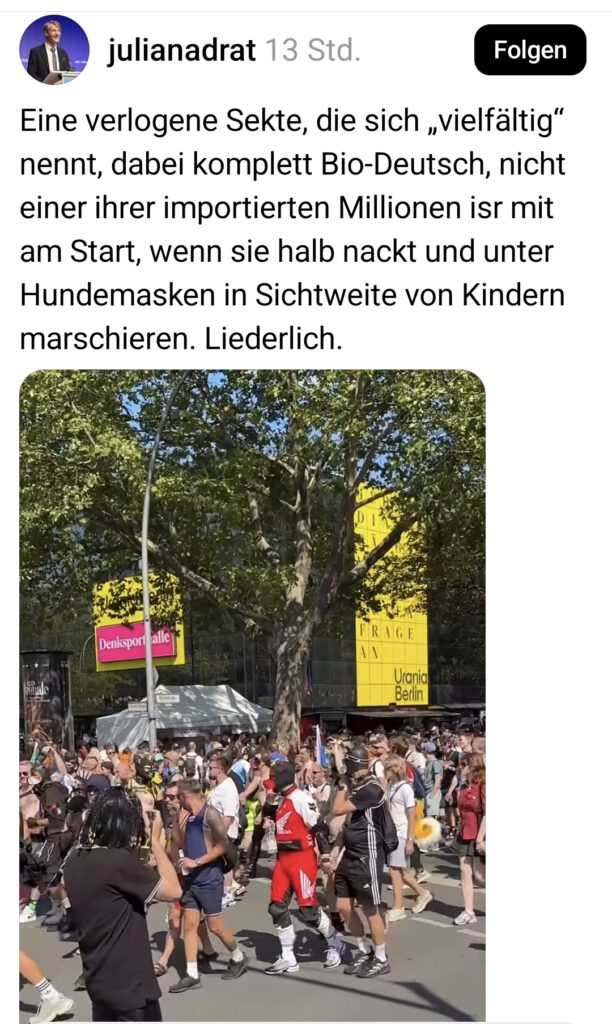 Original-Screenshot bei Threads, 25.07.26