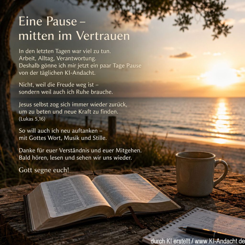 Eine Pause, ChatGPT