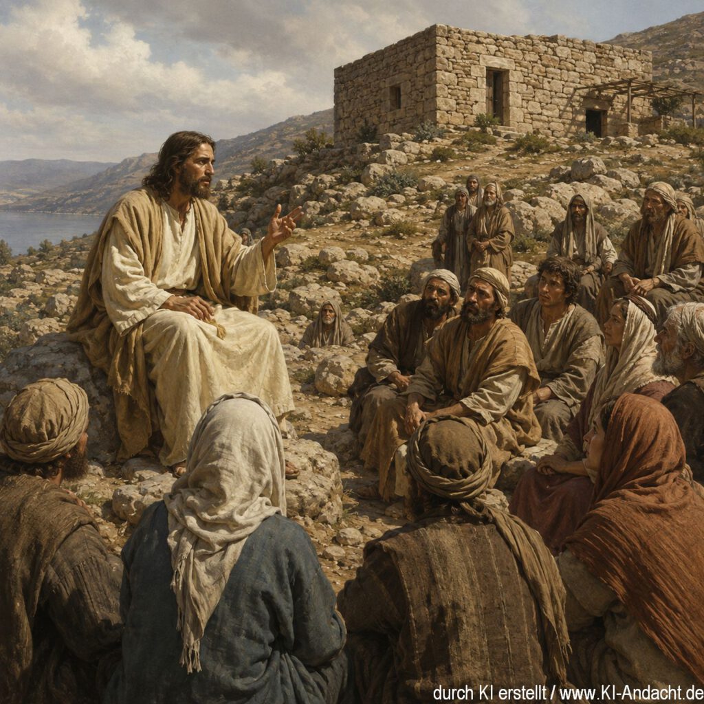 Jesus spricht vom Haus auf dem Felsen, ChatGPT