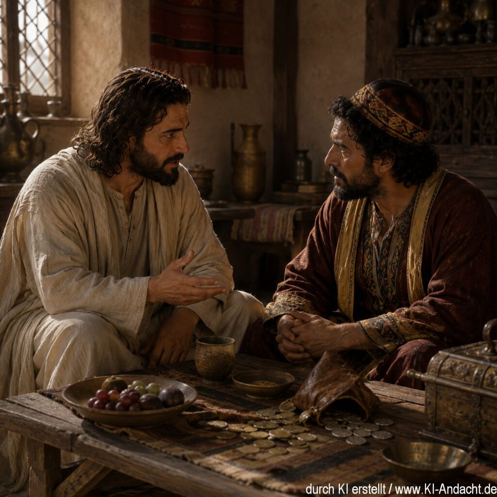 Jesus und Zachäus im Gespräch, ChatGPT