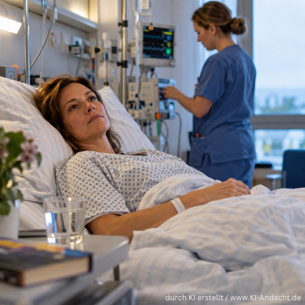 Im Krankenhaus kommen viele Gedanken, ChatGPT