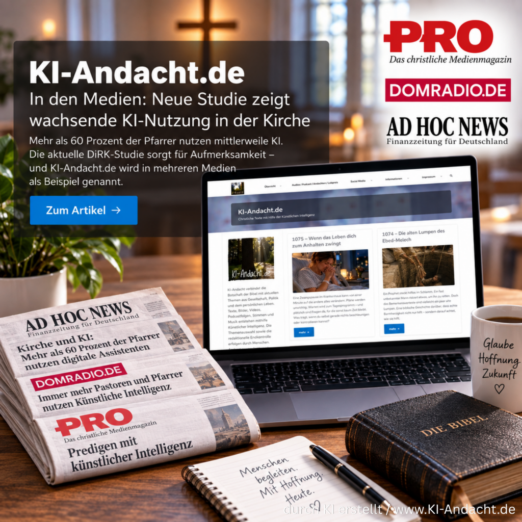 Untersuchung und Berichte zum Einsatz von KI in christlichen Einrichtungen