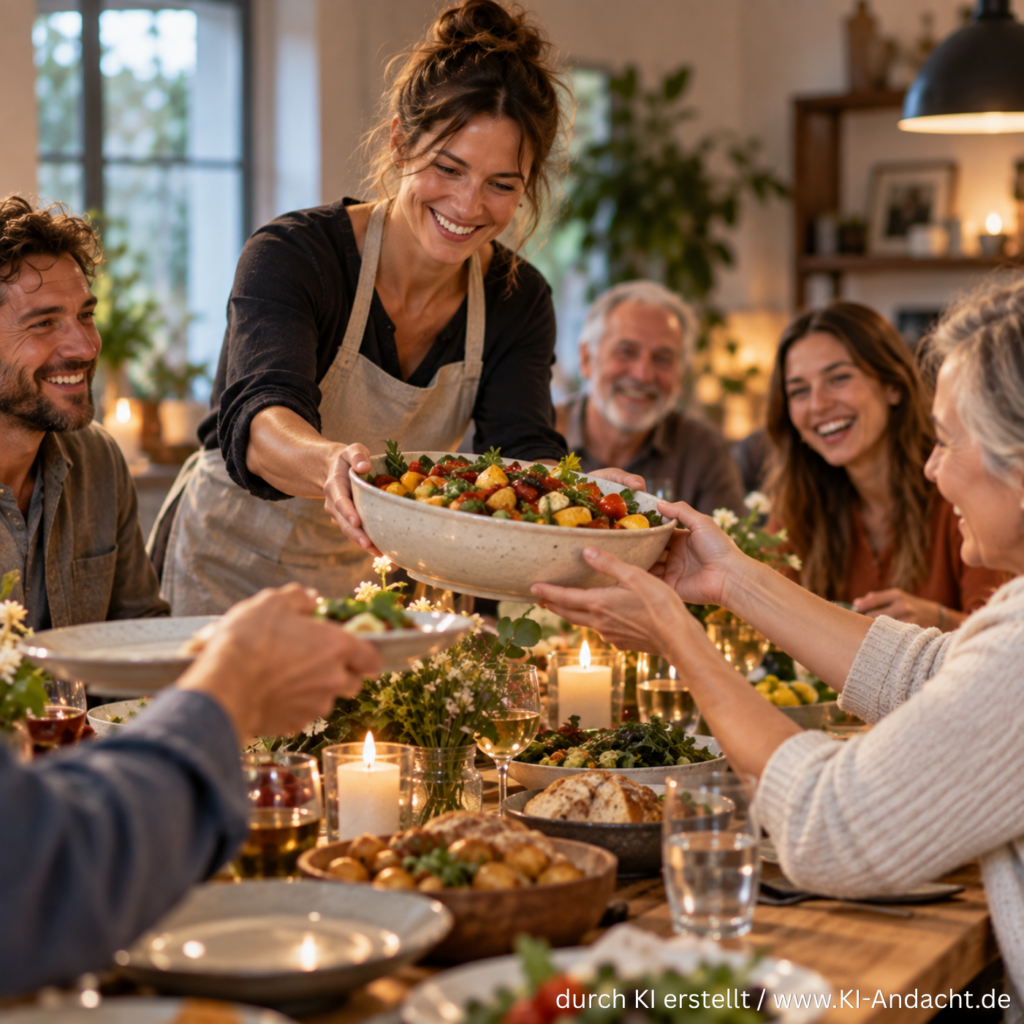 Gemeinsam mit Freunden Essen, ChatGPT