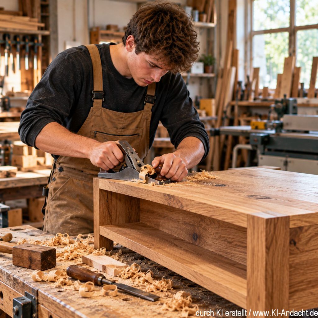 Nun entsteht ein anderes Möbelstück aus dem Holz, ChatGPT