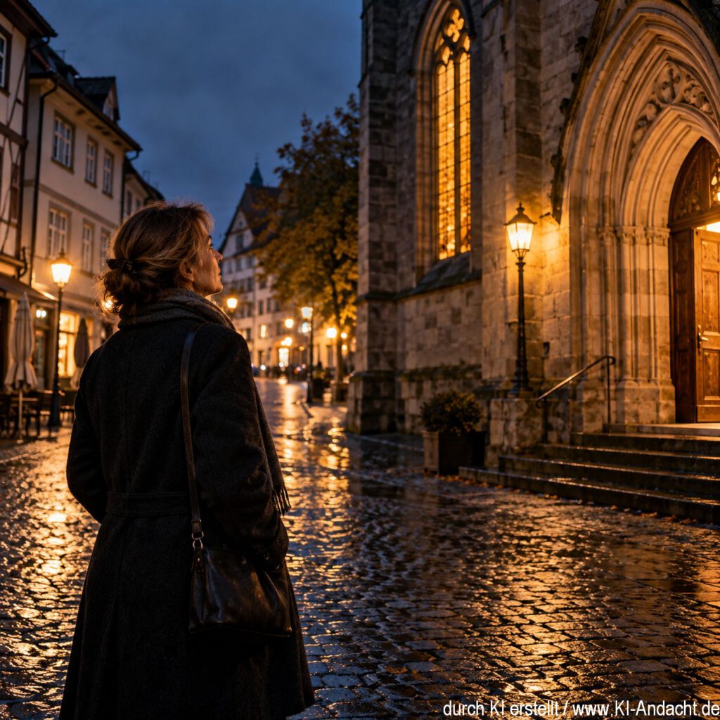 Aus der Kirche ist ein schöner Choral zu hören